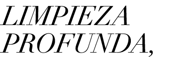 LIMPIEZA PROFUNDA, 