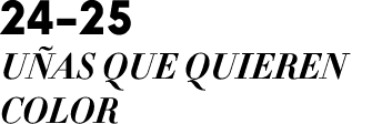 24 25 U AS QUE QUIEREN COLOR