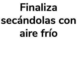 Finaliza sec ndolas con aire fr o