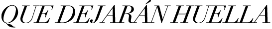 QUE DEJAR N HUELLA