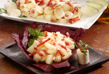 Ensalada de palmito y melón