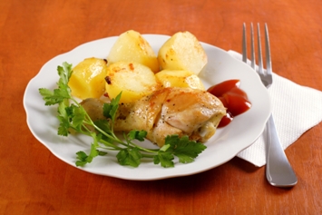 Muslitos de pollo con patata