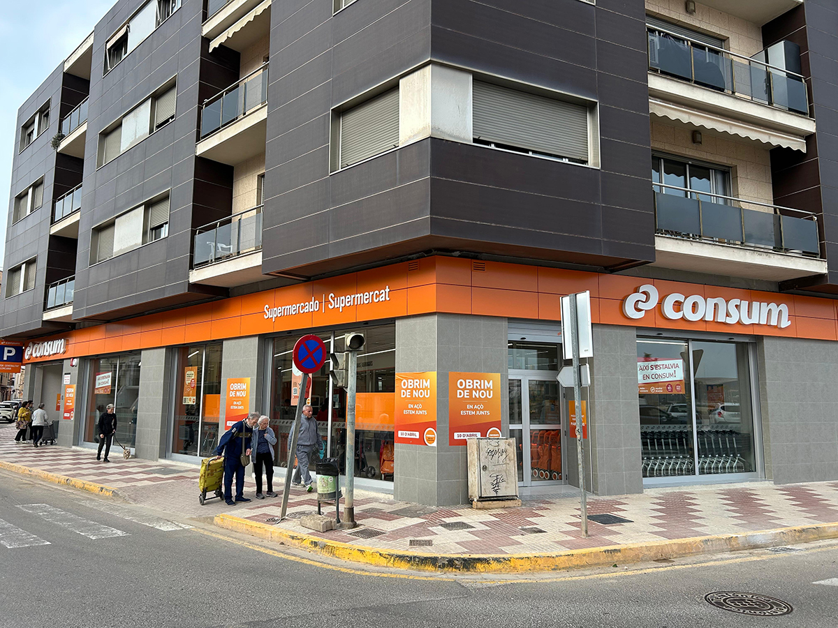 Consum reabre hoy dos de las tiendas afectadas por la dana en Algemesí y Sedaví