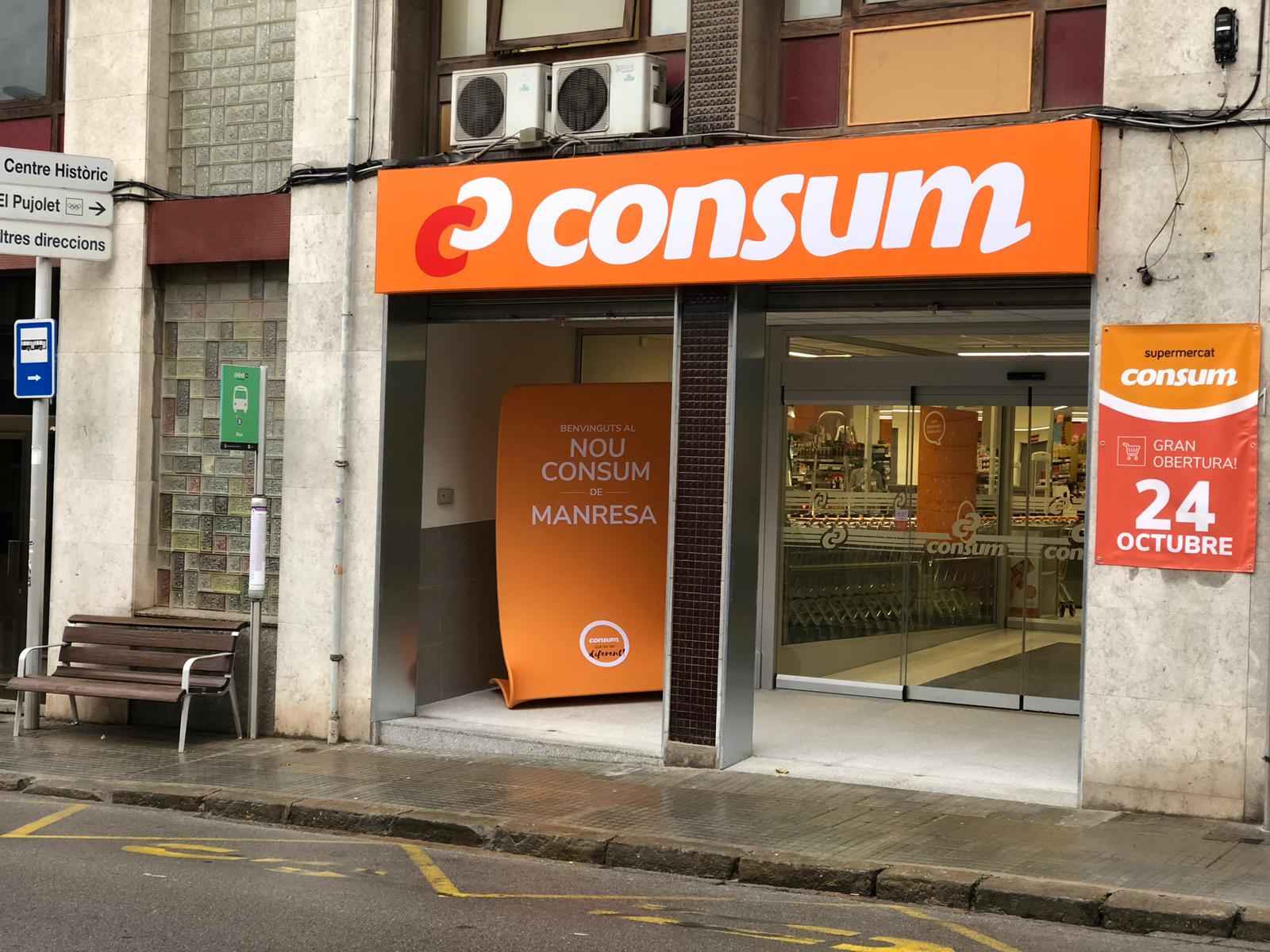 Consum obri a Manresa (Barcelona) un nou supermercat ecoeficient, l’octau d’enguany Consum obri a Manresa (Barcelona) un nou supermercat ecoeficient, l’octau d’enguany